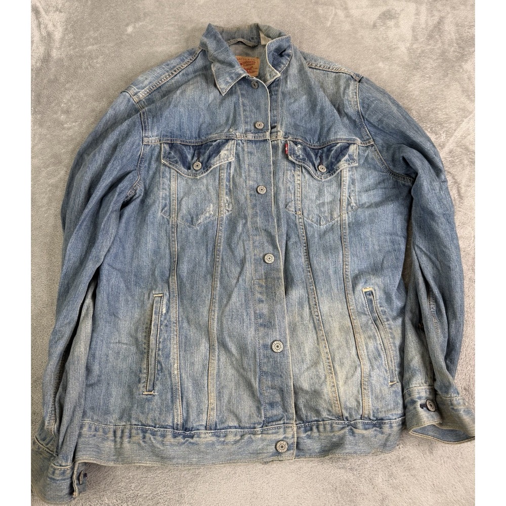 Vintage Y2K Levi's Denim Trucker Jacket Men's Size 2XL Blue